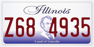 IL license plate Z684935