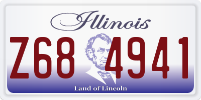 IL license plate Z684941
