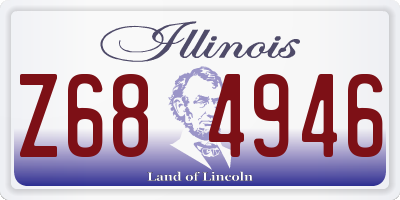 IL license plate Z684946