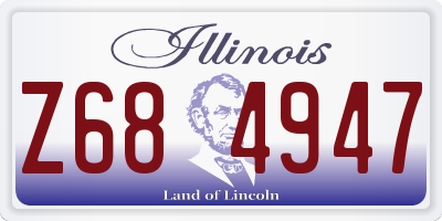 IL license plate Z684947