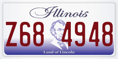IL license plate Z684948