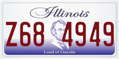 IL license plate Z684949