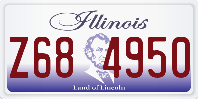 IL license plate Z684950
