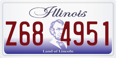IL license plate Z684951