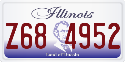 IL license plate Z684952