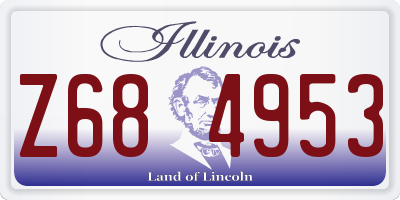 IL license plate Z684953