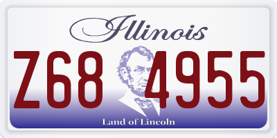 IL license plate Z684955