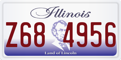 IL license plate Z684956