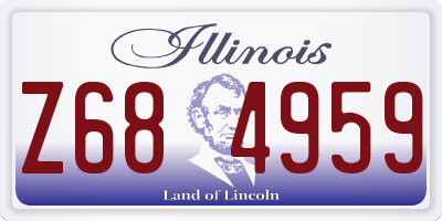 IL license plate Z684959