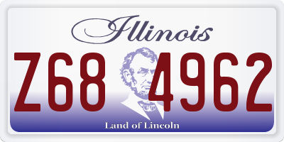 IL license plate Z684962
