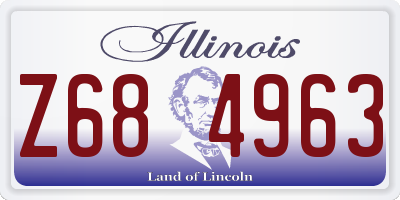IL license plate Z684963