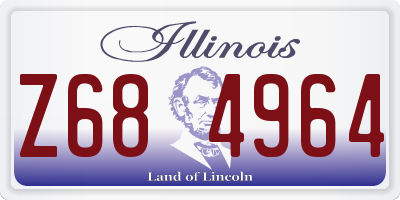 IL license plate Z684964