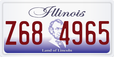 IL license plate Z684965