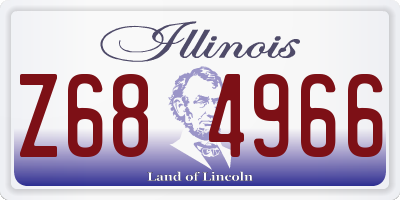 IL license plate Z684966