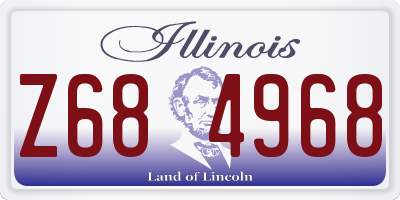 IL license plate Z684968