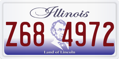 IL license plate Z684972