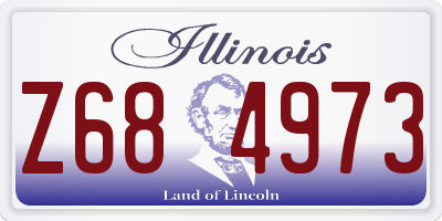 IL license plate Z684973