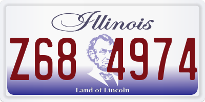 IL license plate Z684974
