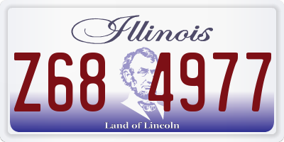 IL license plate Z684977