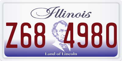IL license plate Z684980