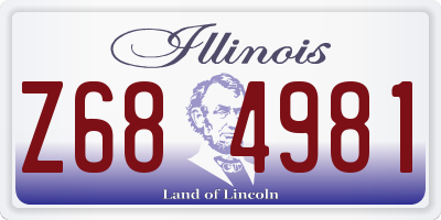 IL license plate Z684981