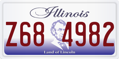 IL license plate Z684982