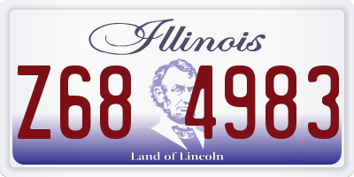 IL license plate Z684983