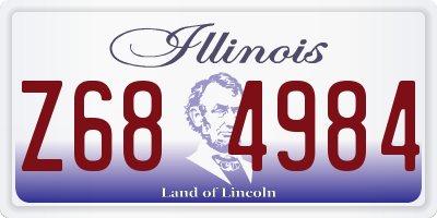 IL license plate Z684984