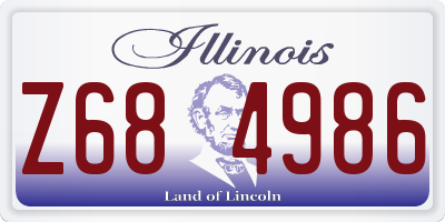 IL license plate Z684986