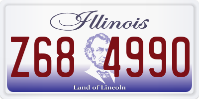 IL license plate Z684990