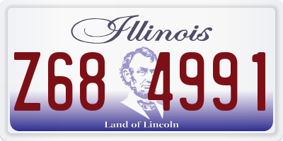 IL license plate Z684991