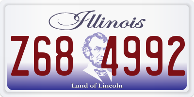 IL license plate Z684992