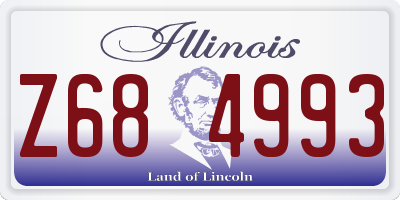 IL license plate Z684993