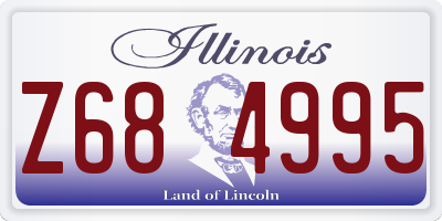 IL license plate Z684995
