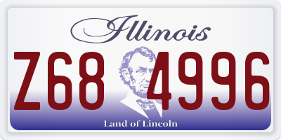 IL license plate Z684996