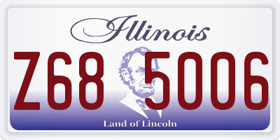 IL license plate Z685006