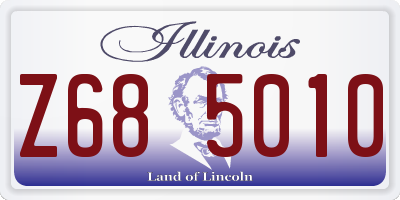 IL license plate Z685010