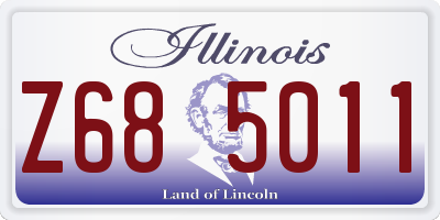 IL license plate Z685011