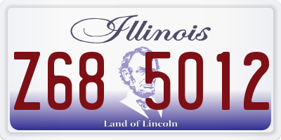 IL license plate Z685012