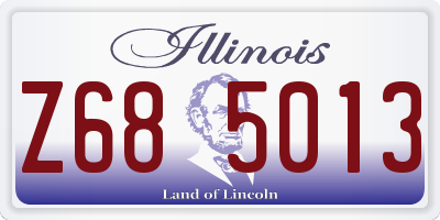 IL license plate Z685013