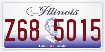 IL license plate Z685015