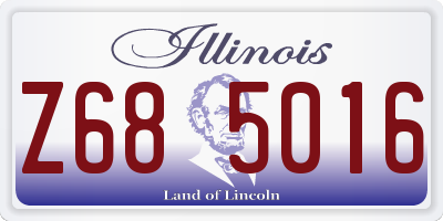 IL license plate Z685016