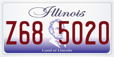 IL license plate Z685020