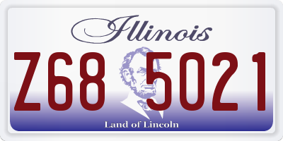 IL license plate Z685021