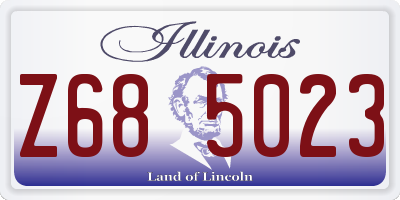 IL license plate Z685023