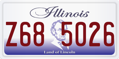 IL license plate Z685026