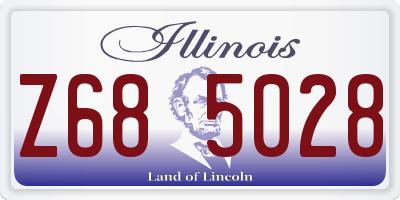 IL license plate Z685028