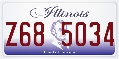 IL license plate Z685034