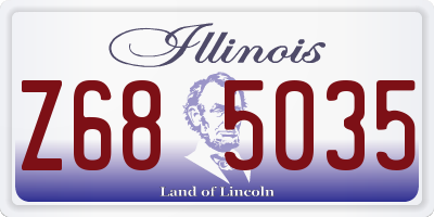IL license plate Z685035