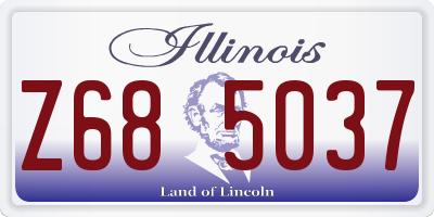 IL license plate Z685037